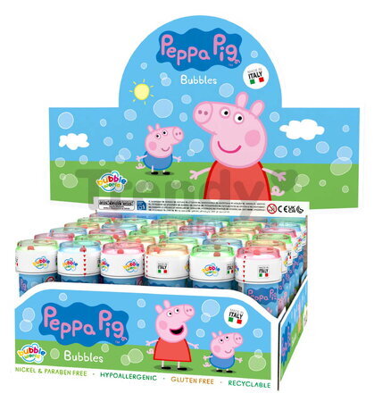 Bublifuk Peppa Pig Bubble World Dulcop hypoalergénny bez niklu a parabénov