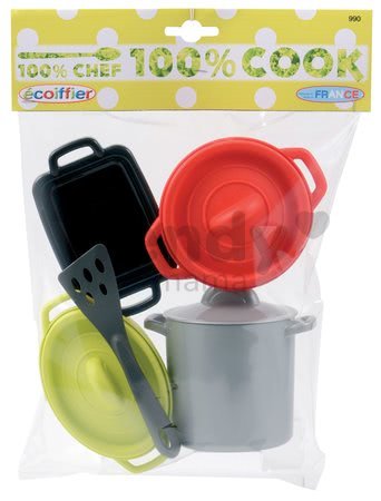 Set hrncov 100% Chef Cook Écoiffier 8 dielov od 18 mes