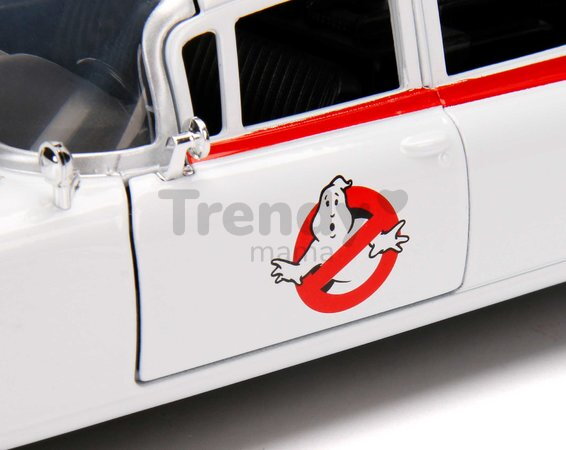 Autíčko Ghostbusters ECTO-1 Jada kovové s otvárateľnými dverami dĺžka 23 cm 1:24 od 8 rokov