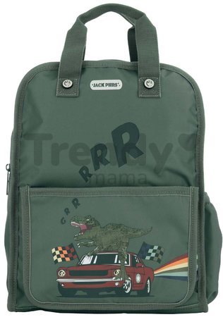 Školská taška batoh Backpack Amsterdam Large Race Dino Jack Piers veľká ergonomická luxusné prevedenie od 6 rokov 36*29*13 cm
