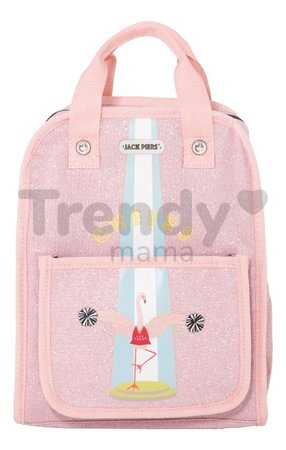 Školská taška batoh Backpack Amsterdam Medium Flamingo Jack Piers ergonomická luxusné prevedenie od 6 rokov 36*13*29 cm