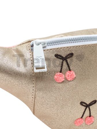 Ľadvinka Fanny Pack Banane Cherry Pompon Jeune Premier s nastaviteľnou dĺžkou luxusné prevedenie 13*40 cm