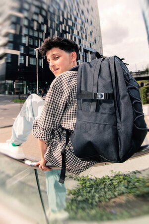 Školský batoh Backpack College Black Jeune Premier ergonomický luxusné prevedenie 45*30 cm