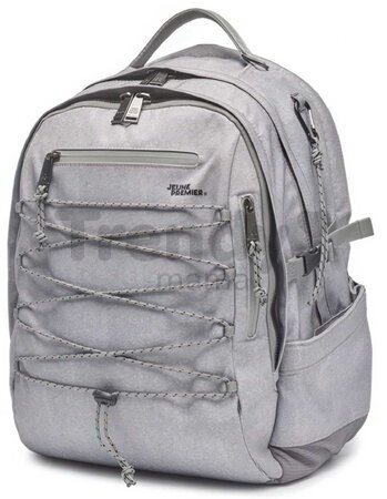 Školský batoh Backpack College Grey Melange Jeune Premier ergonomický luxusné prevedenie 45*25 cm