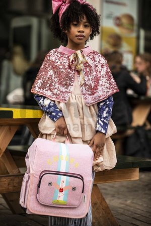 Školská taška batoh Backpack Berlin Flamingo Jack Piers ergonomická luxusné prevedenie od 6 rokov 36*13*29 cm