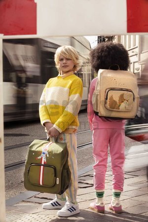 Školská taška batoh Backpack Berlin Burger Planet Jack Piers ergonomická luxusné prevedenie od 6 rokov 36*13*29 cm