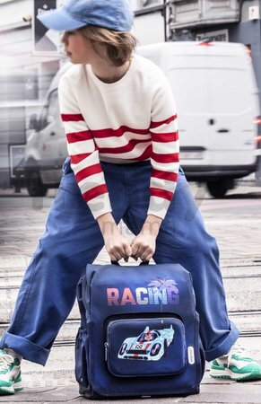 Školská taška batoh Backpack Berlin Race Jack Piers ergonomická luxusné prevedenie od 6 rokov 36*13*29 cm