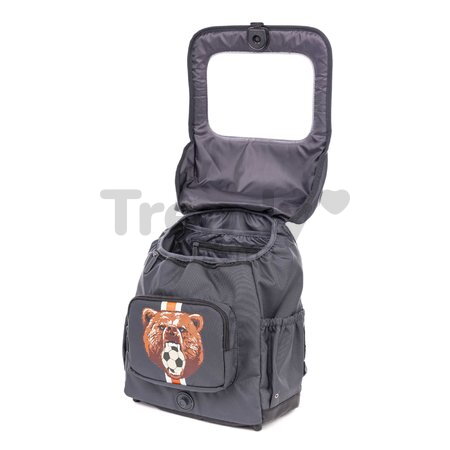 Školská taška batoh Backpack Berlin Soccer Bear Jack Piers ergonomická luxusné prevedenie od 6 rokov 36*13*29 cm