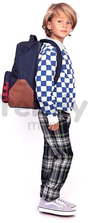 Školská taška batoh Backpack Bobbie Tartans Jeune Premier ergonomický luxusné prevedenie 41*30 cm