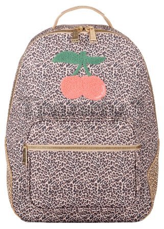 Školská taška batoh Backpack Bobbie Leopard Cherry Jeune Premier ergonomická luxusné prevedenie 41*30 cm