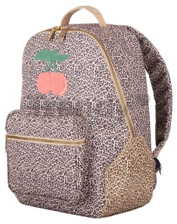 Školská taška batoh Backpack Bobbie Leopard Cherry Jeune Premier ergonomická luxusné prevedenie 41*30 cm