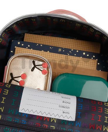 Školská taška batoh Backpack Bobbie Cherry Pompon Jeune Premier ergonomická luxusné prevedenie 41*30 cm