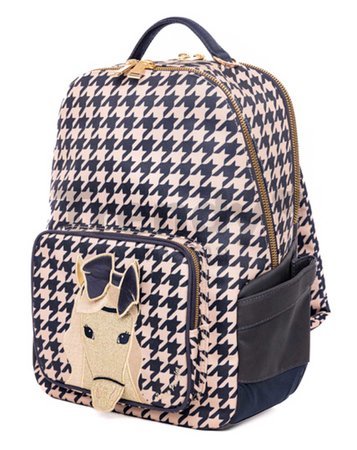 Školská taška batoh New Bobbie Houndstooth Horse Jeune Premier ergonomická luxusné prevedenie 42*30 cm