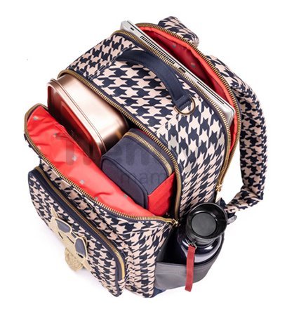 Školská taška batoh New Bobbie Houndstooth Horse Jeune Premier ergonomická luxusné prevedenie 42*30 cm