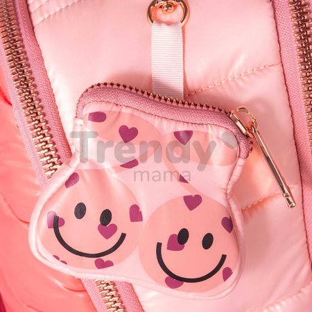 Školská taška batoh New Bobbie Puffer Pink Jeune Premier ergonomická luxusné prevedenie 42*30 cm