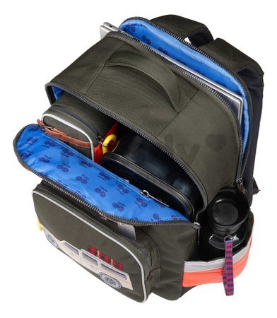 Školská taška batoh New Bobbie Polo Dino Jeune Premier ergonomická luxusné prevedenie 42*30 cm