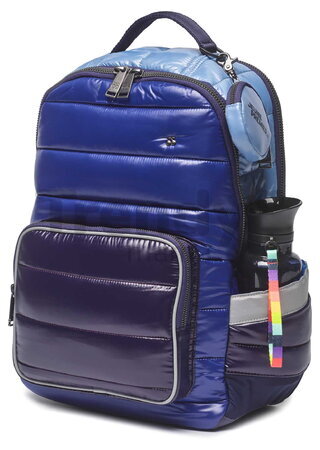 Školská taška batoh New Bobbie Puffer Blue Jeune Premier ergonomická luxusné prevedenie 42*30 cm JPBO226274