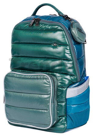 Školská taška batoh New Bobbie Puffer Green Jeune Premier ergonomická luxusné prevedenie 42*30 cm