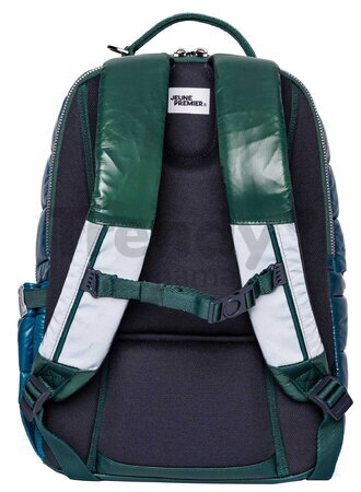 Školská taška batoh New Bobbie Puffer Green Jeune Premier ergonomická luxusné prevedenie 42*30 cm