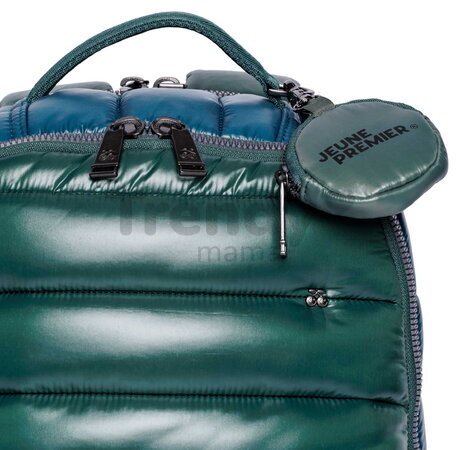 Školská taška batoh New Bobbie Puffer Green Jeune Premier ergonomická luxusné prevedenie 42*30 cm