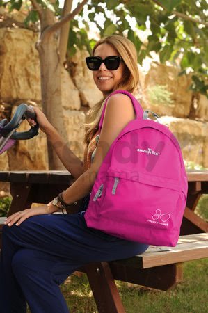 Športový batoh smarTrike extra ľahký na zips ružový