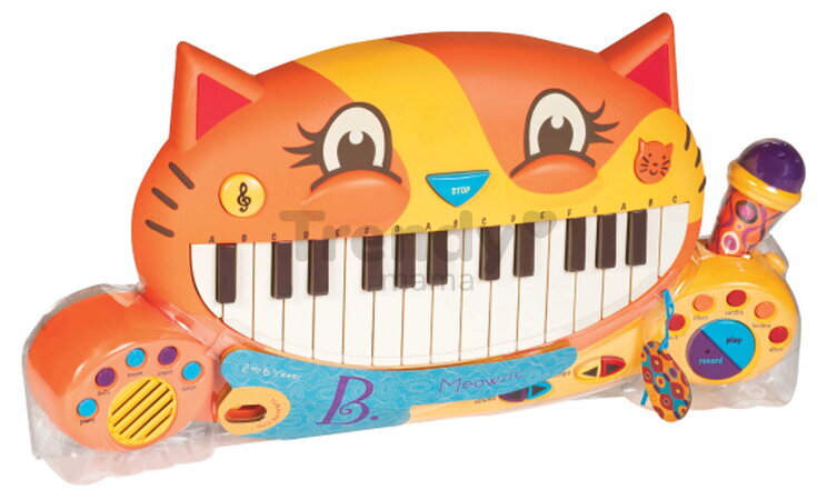 Mačací klavír Meowsic B-Toys elektronický s melódiami a pesničkami od 24 mes BTBX1025