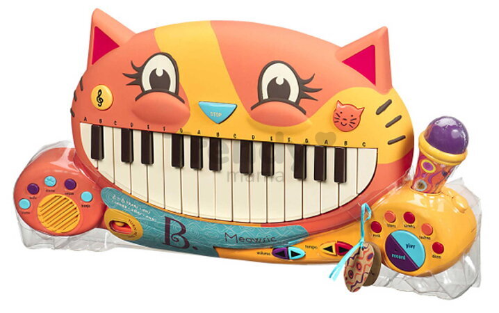 Mačací klavír Meowsic B-Toys elektronický s melódiami a pesničkami od 24 mes BTBX1025