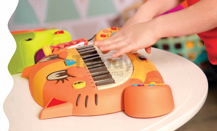 Mačací klavír Meowsic B-Toys elektronický s melódiami a pesničkami od 24 mes BTBX1025