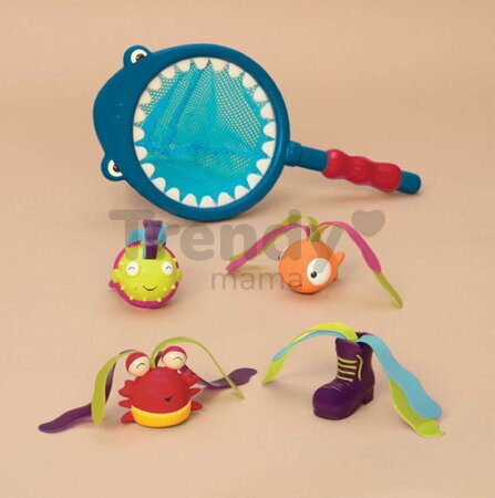 Podberák na ryby Žralok Finley B-Toys s hračkami do vody BTBX1521Z
