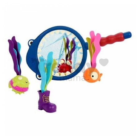 Podberák na ryby Žralok Finley B-Toys s hračkami do vody BTBX1521Z