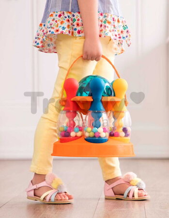 Bowlingová sada B-Toys so svietiacou guľou v praktickom stojane od 24 mes BTBX1640Z