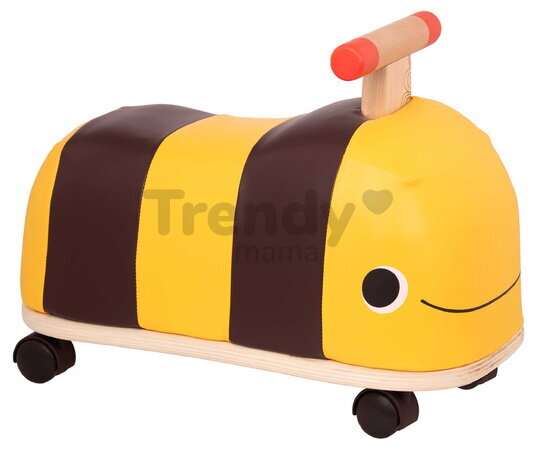 Drevené odrážadlo Včielka B-Toys s otočnými kolieskami od 18 mes BTBX1779Z