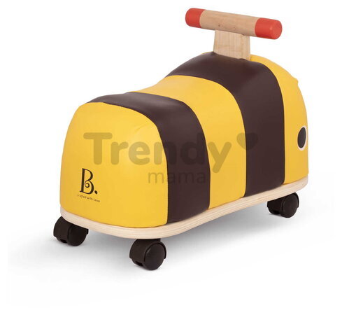Drevené odrážadlo Včielka B-Toys s otočnými kolieskami od 18 mes BTBX1779Z