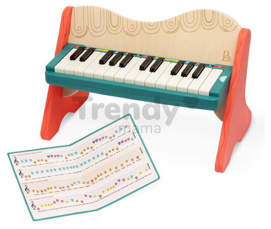 Drevený klavír Mini Maestro B-Toys 25 klávesov a 6 melódií BTBX1819Z