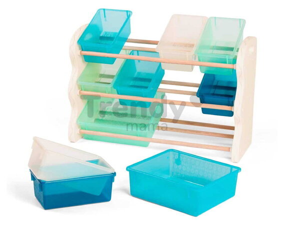 Organizér na hračky s ukladacími boxami B-Toys 10 boxov BTBX1898C1Z