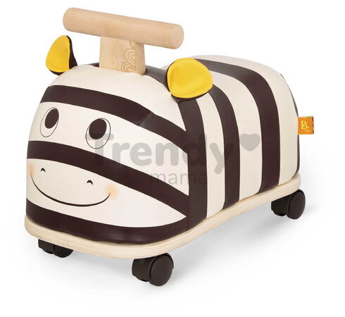 Drevené odrážadlo Zebra B-Toys s otočnými kolieskami od 18 mes BTBX1949Z