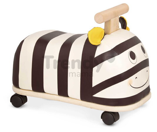Drevené odrážadlo Zebra B-Toys s otočnými kolieskami od 18 mes BTBX1949Z