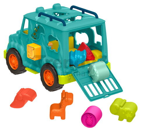 Vkladačka nákladiak Animal Rescue B-Toys 8 farebných tvarov od 12 mes BTBX2024C2Z