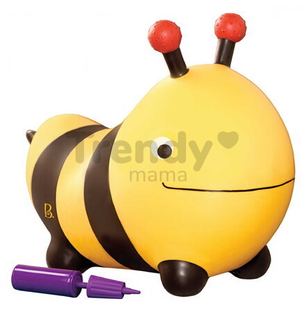 Skákajúci čmeliak Bizzi B-Toys s pumpou na nafukovanie od 18 mes BTBX2128Z