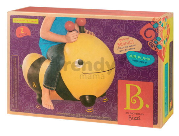 Skákajúci čmeliak Bizzi B-Toys s pumpou na nafukovanie od 18 mes BTBX2128Z