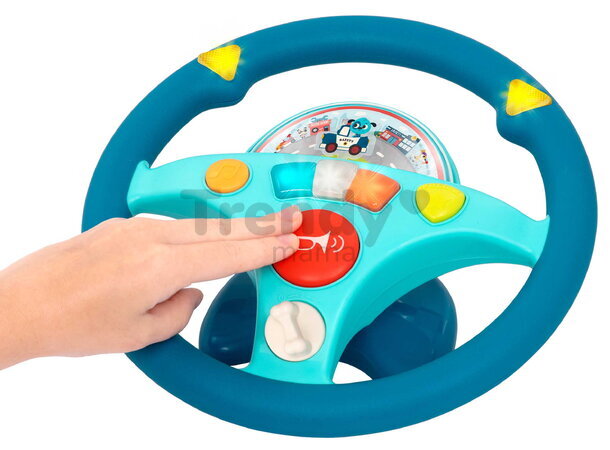 Volant na hranie Woofer B-Toys so zvukom a svetlom od 24 mes BTBX2305