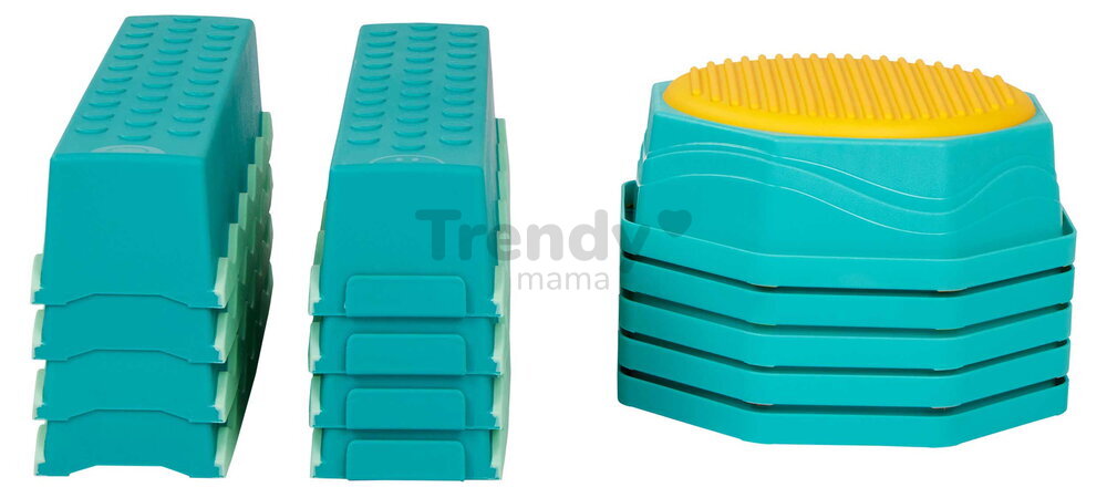 Prekážková dráha so stupienkami Balance & Build B-Toys na rozvoj rovnováhy, koordinácie a motoriky 13 prekážok BTBX2324Z