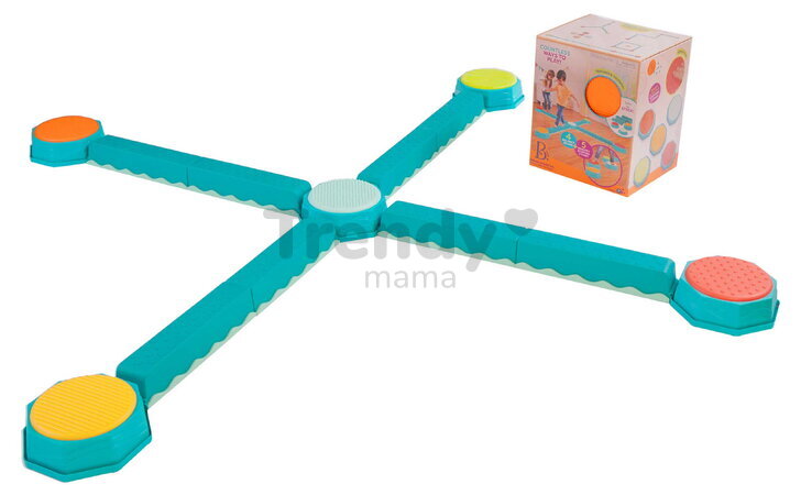 Prekážková dráha so stupienkami Balance & Build B-Toys na rozvoj rovnováhy, koordinácie a motoriky 13 prekážok BTBX2324Z