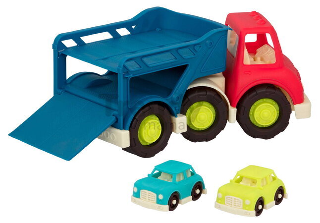 Nákladné auto transportér Happy Cruisers B-Toys so 6 autíčkami od 12 mes BTBX2342Z