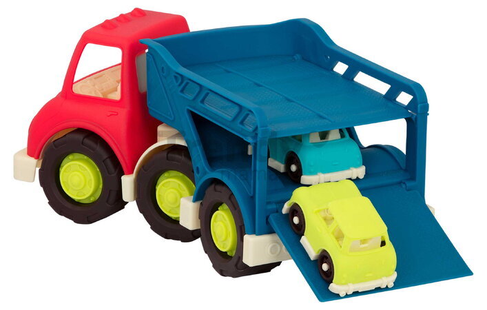 Nákladné auto transportér Happy Cruisers B-Toys so 6 autíčkami od 12 mes BTBX2342Z