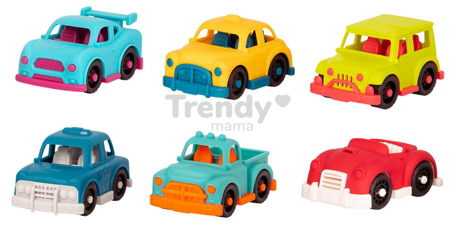 Nákladné auto transportér Happy Cruisers B-Toys so 6 autíčkami od 12 mes BTBX2342Z