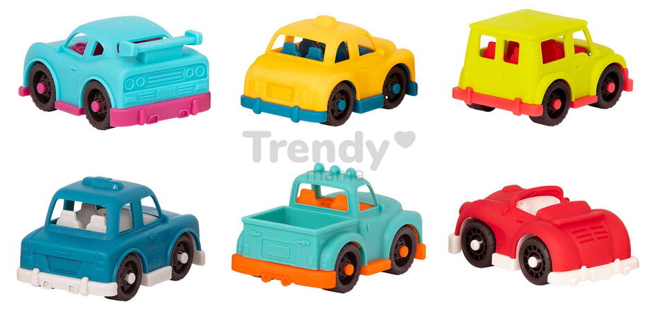 Nákladné auto transportér Happy Cruisers B-Toys so 6 autíčkami od 12 mes BTBX2342Z