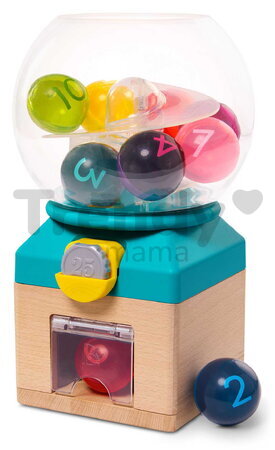Automat s loptičkami Rainbow Gumballs B-Toys na učenie farieb a čísel od 12 mes BTBX2344