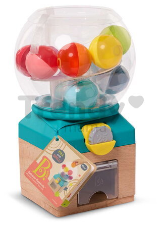 Automat s loptičkami Rainbow Gumballs B-Toys na učenie farieb a čísel od 12 mes BTBX2344