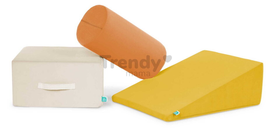 Penové tvary maxi s valcom WonderShapes B-Toys 3 kusy rampa valec a kocka od 12 mes BTBX2456Z